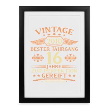 16th Birthday Living Legend since 2010 - Framed poster (27 × 37 cm) - black - Front