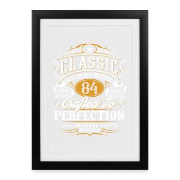 84th Birthday - Framed poster (27 × 37 cm) - black - Front