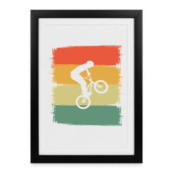 BMX - Framed poster (27 × 37 cm) - black - Front