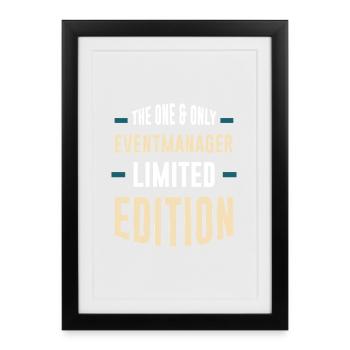 Event Manager Limited Edition - Framed poster (27 × 37 cm) - black - Front