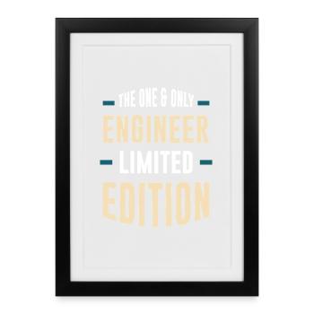One&Only Engineer Édition Limitée - Affiche encadrée (27 × 37 cm) - noir - Devant