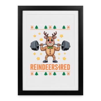 Noël Renne Héros de Rennes Noël Laide - Affiche encadrée (27 × 37 cm) - noir - Devant