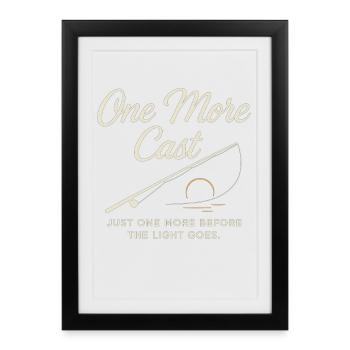 Ein Letzter Wurf Vor Sonnenuntergang - Gerahmtes Poster (27 × 37 cm) - Schwarz - Vorne