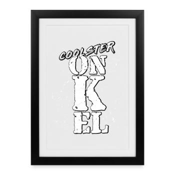 onkel - Gerahmtes Poster (27 × 37 cm) - Schwarz - Vorne