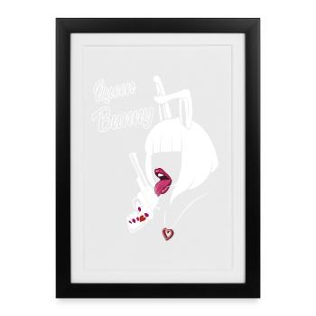 in love - Framed poster (27 × 37 cm) - black - Front
