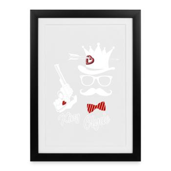 in love - Framed poster (27 × 37 cm) - black - Front