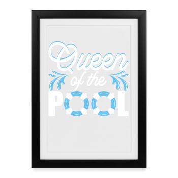 Swimming Water Sports Float Gifts - Framed poster (27 × 37 cm) - black - Front