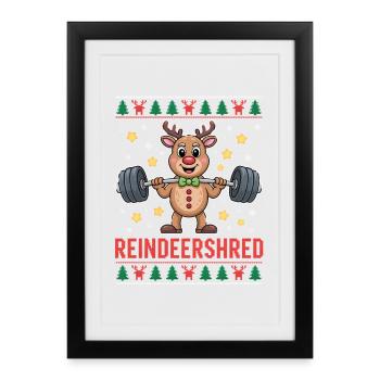 Noël Renne Héros de Rennes Noël Laide - Affiche encadrée (27 × 37 cm) - noir - Devant
