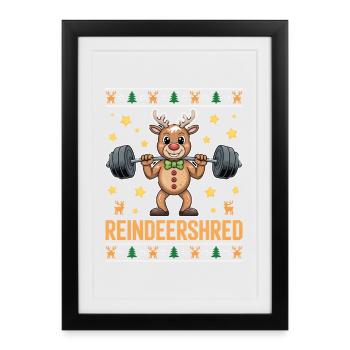 Noël Renne Héros de Rennes Noël Laide - Affiche encadrée (27 × 37 cm) - noir - Devant