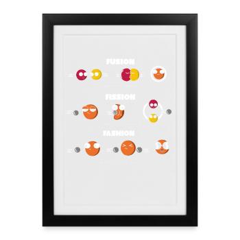 I'm a flamingo, I'm allowed to love the flamingo - Framed poster (27 × 37 cm) - black - Front