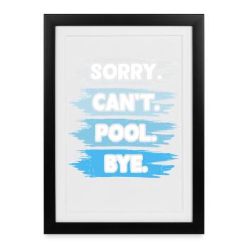 Swimming Water Sports Float Gifts - Framed poster (27 × 37 cm) - black - Front