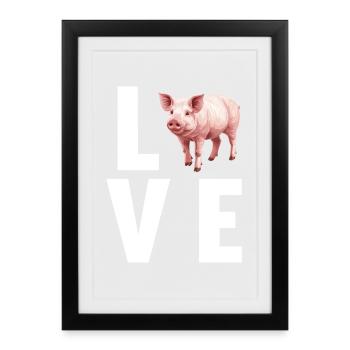 Pig Pig - Framed poster (27 × 37 cm) - black - Front