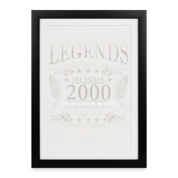 December 2000 December Jubilee December 2000 - Framed poster (27 × 37 cm) - black - Front