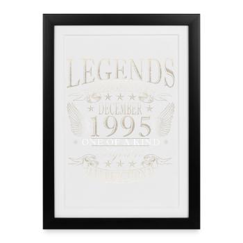 30e anniversaire décembre 1995 - Affiche encadrée (27 × 37 cm) - noir - Devant