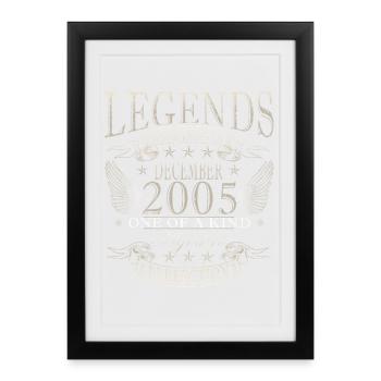 2005 December Birthday Gift - Framed poster (27 × 37 cm) - black - Front