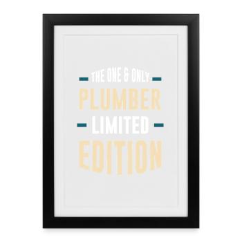 Édition limitée Plumber - Affiche encadrée (27 × 37 cm) - noir - Devant