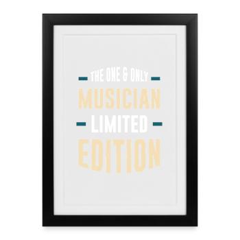 Musician Limited Edition - Framed poster (27 × 37 cm) - black - Front
