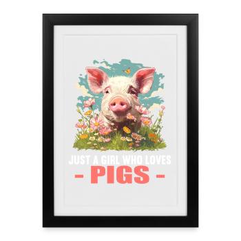 Pig Pig - Framed poster (27 × 37 cm) - black - Front