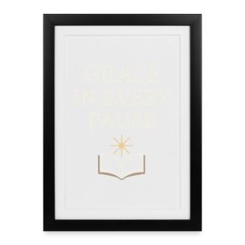 Ruhe Ist Rebellion. Soft Life Self Care - Gerahmtes Poster (27 × 37 cm) - Schwarz - Vorne