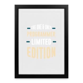 Only Programmer Limited Edition - Framed poster (27 × 37 cm) - black - Front
