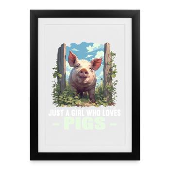 Pig Pig - Framed poster (27 × 37 cm) - black - Front
