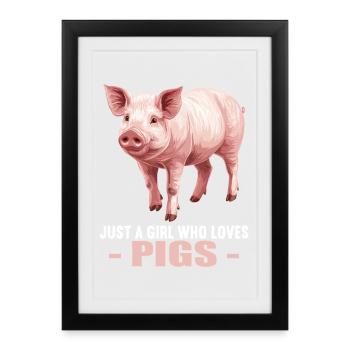 Pig Pig - Framed poster (27 × 37 cm) - black - Front