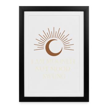 Déesse Lunaire du cycle lunaire intentionnellement - Affiche encadrée (27 × 37 cm) - noir - Devant
