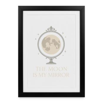 Déesse Lunaire du cycle lunaire intentionnellement - Affiche encadrée (27 × 37 cm) - noir - Devant