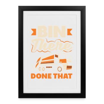 La Journée des Déchets est ma journée préférée - Affiche encadrée (27 × 37 cm) - noir - Devant