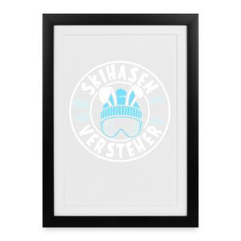 Skiing SKI BUNNIES CONNOISSEUR Après-Ski Party - Affiche encadrée (27 × 37 cm) - noir - Devant