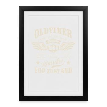 Vintage Model 1986 | Birthday Gift - Framed poster (27 × 37 cm) - black - Front