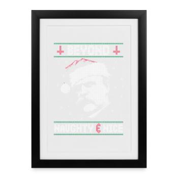 BEYOND NAUGHTY & NICE NIETZSCHE UGLY CHRISTMAS - Framed poster (27 × 37 cm) - black - Front