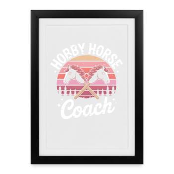 Hobby Horsing - Affiche encadrée (27 × 37 cm) - noir - Devant