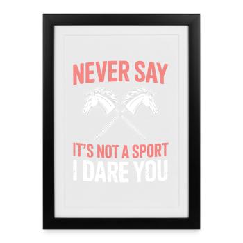 Hobby Horsing - Affiche encadrée (27 × 37 cm) - noir - Devant