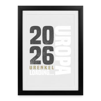 Uropa 2026 - Affiche encadrée (27 × 37 cm) - noir - Devant