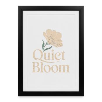Quiet Bloom – Delicate Bloom - Framed poster (27 × 37 cm) - black - Front