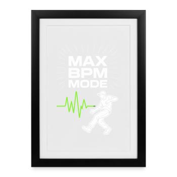 Anime Dance Streetwear Manga Hip Hop Otaku Crew - Framed poster (27 × 37 cm) - black - Front