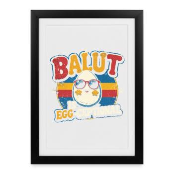 Balut est une réceptionnelle aux œufs aux Philippines - Affiche encadrée (27 × 37 cm) - noir - Devant