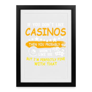 Casino Casino Game - Framed poster (27 × 37 cm) - black - Front