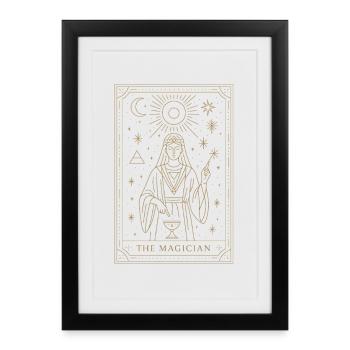 Mystic Tarot Card The Magician Design - Framed poster (27 × 37 cm) - black - Front