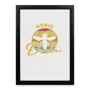Beekeeper Bee Design for Beekeepers - Framed poster (27 × 37 cm) - black - Front