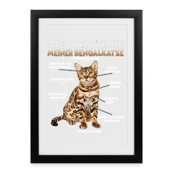 Bengali T | Bengal Cat Owner Bengal Cats - Framed poster (27 × 37 cm) - black - Front