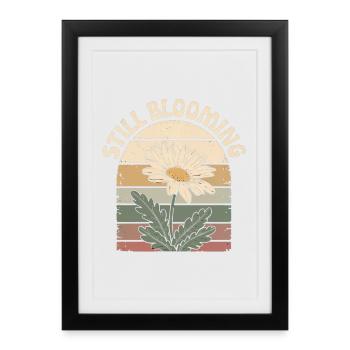 Vintage Daisy - Framed poster (27 × 37 cm) - black - Front