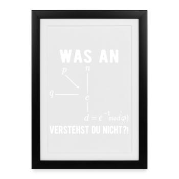 Computer Scientist Programmer Computer Nerd Saying - Framed poster (27 × 37 cm) - black - Front