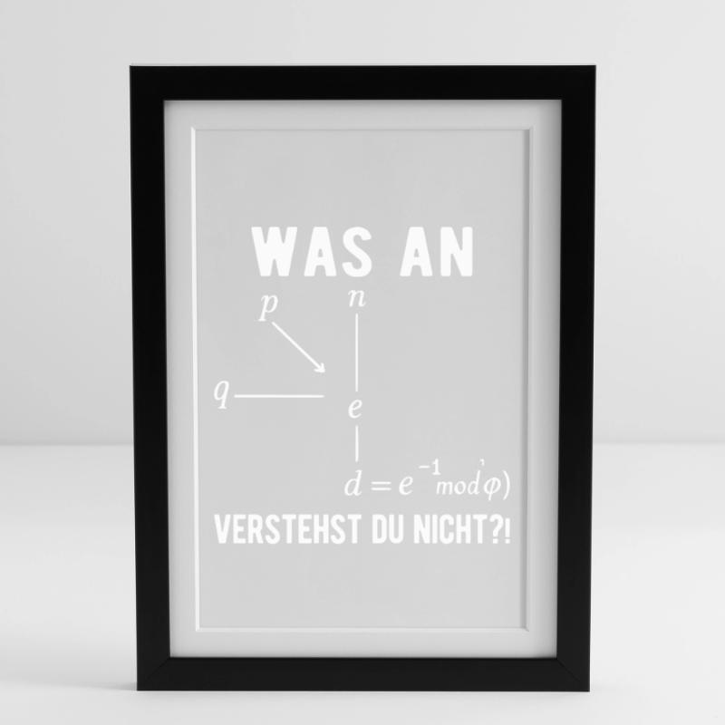Computer Scientist Programmer Computer Nerd Saying Framed poster (27 × 37 cm)