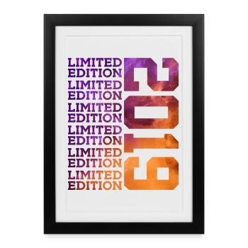 7 ANS ÉDITION LIMITÉE 7E ANNIVERSAIRE 2019 - Affiche encadrée (27 × 37 cm) - noir - Devant
