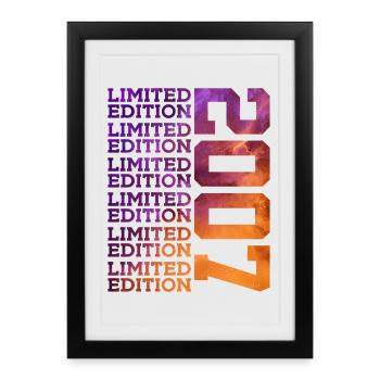 19 ANS ÉDITION LIMITÉE 2007 19E ANNIVERSAIRE - Affiche encadrée (27 × 37 cm) - noir - Devant