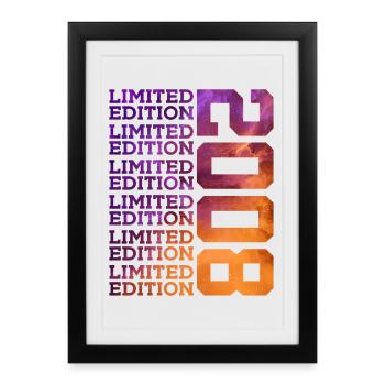 18 YEARS LIMITED EDITION 2008 18TH BIRTHDAY - Framed poster (27 × 37 cm) - black - Front