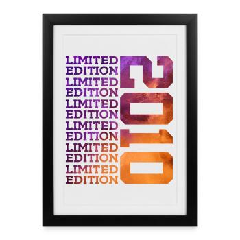 16 ANS ÉDITION LIMITÉE 2010 16E ANNIVERSAIRE - Affiche encadrée (27 × 37 cm) - noir - Devant