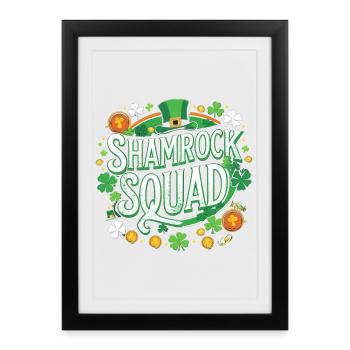 Shamrock Squad: Green Spell - Framed poster (27 × 37 cm) - black - Front